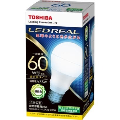 東芝　LED電球 常夜灯　LDA7N-G/60W　昼白色 【在庫限り】【18年仕入れアウトレット】