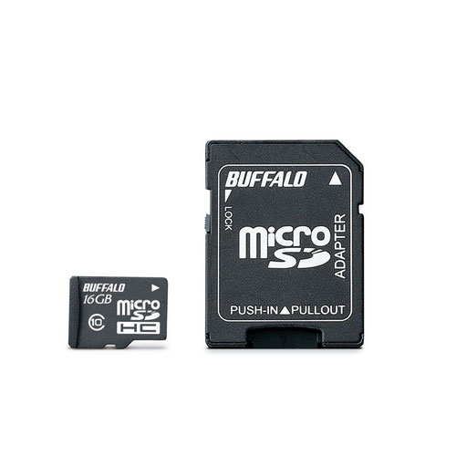 BUFFALO Class10 microSDHC 16GB