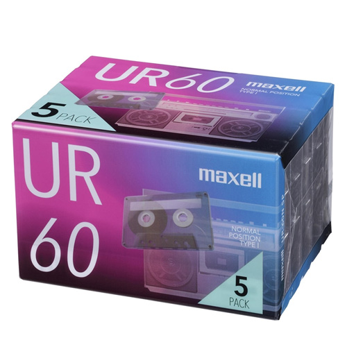 マクセル　カセットテープ　60分用5本　UR-60N5P【受発注商品】