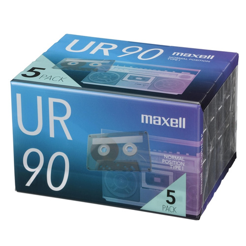 マクセル　カセットテープ　90分用5本　UR-90N5P【受発注商品】