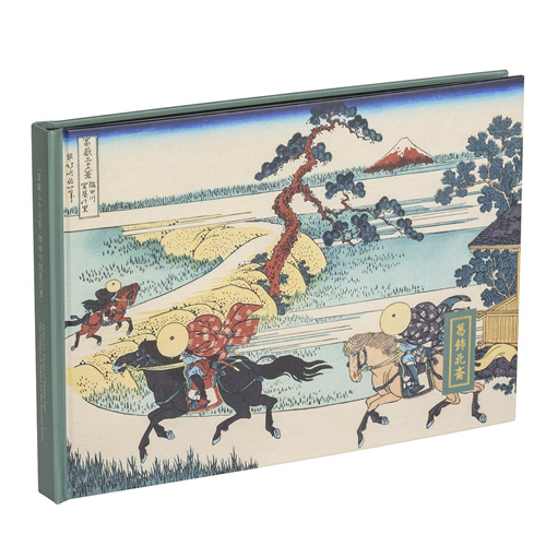 浮世絵アルバム ブック式A5 100年台紙 北斎 錆緑【受発注商品】