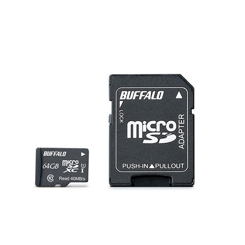 BUFFALO UHS-I Class1 microSDXC 64GB