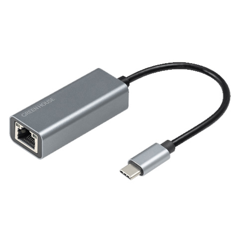 グリーンハウス USB Type-c 有線LAN アダプター【取寄せ】