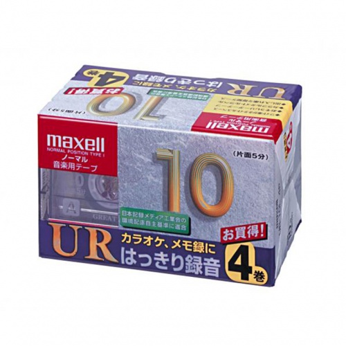 マクセル:音楽テープ:UR-10L 4P 10分×4PK【アウトレット】